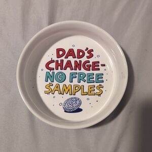 Gibson White Change Dish Dad's Change No Free Samples